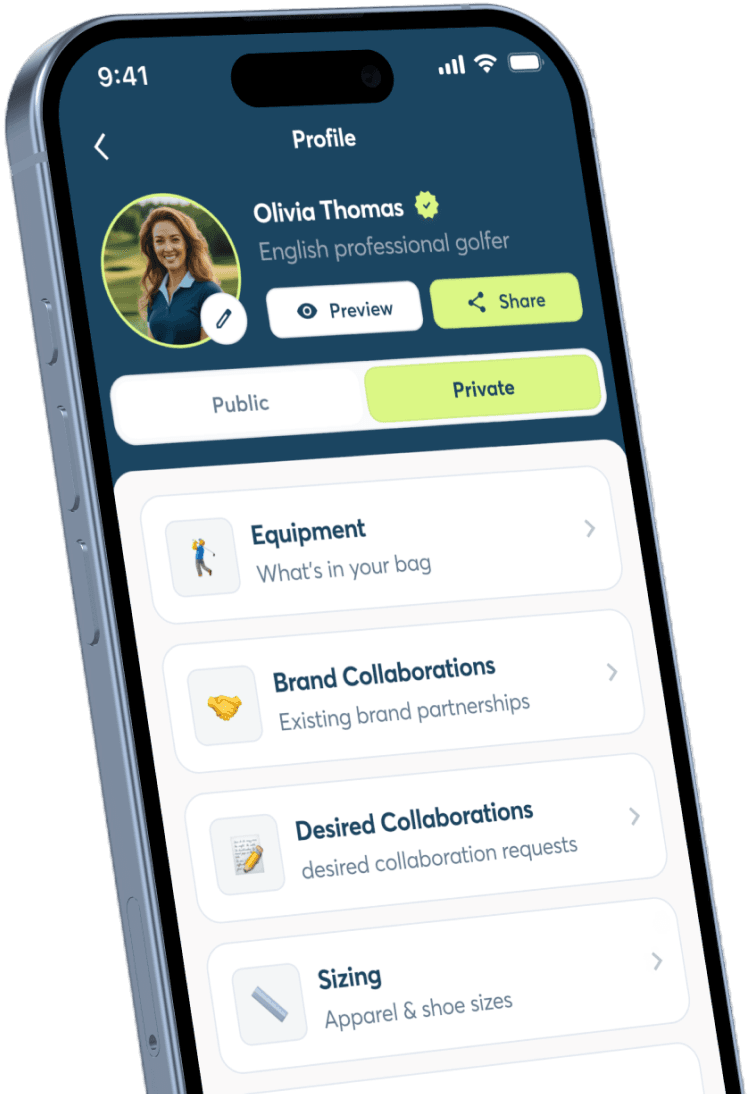 Sports Agent X app — athlete profile and AI assistant on two phones